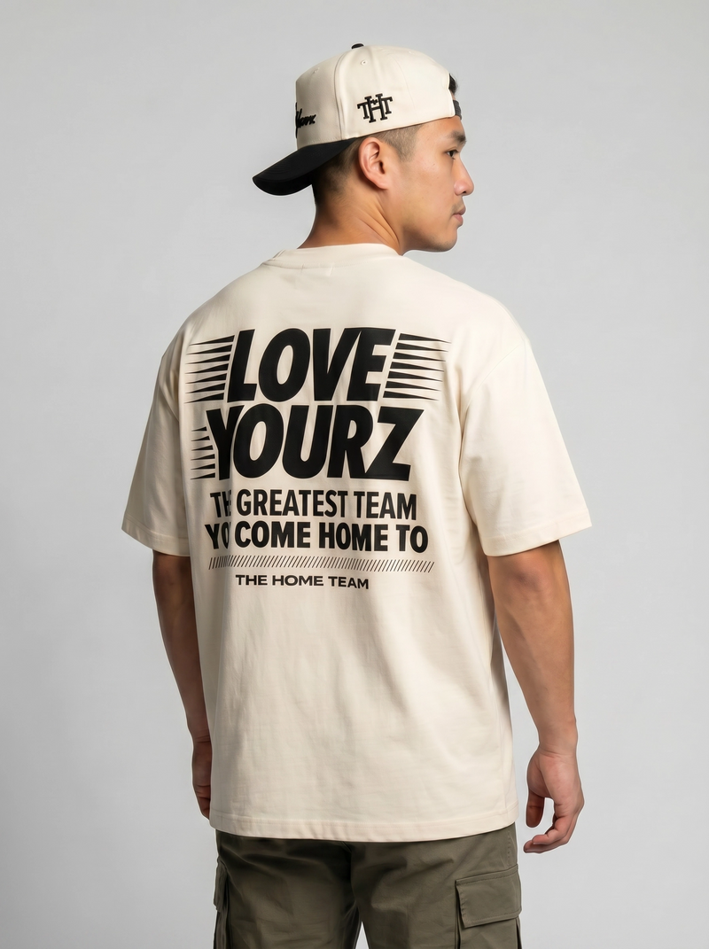 "Love Yourz" Natural/Black Tee